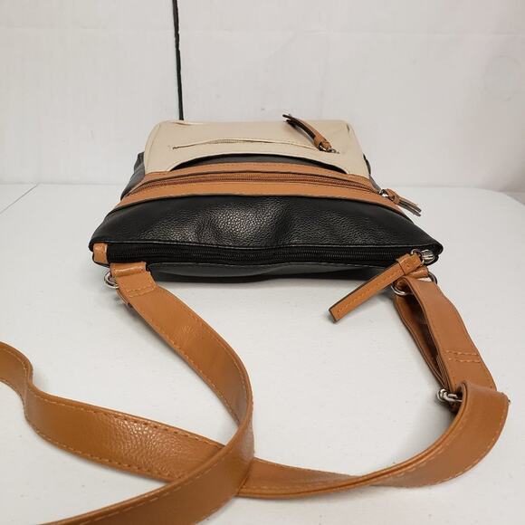 Unbranded Colorblock Faux Leather Hobo Crossbody Bag - Picture 4 of 9